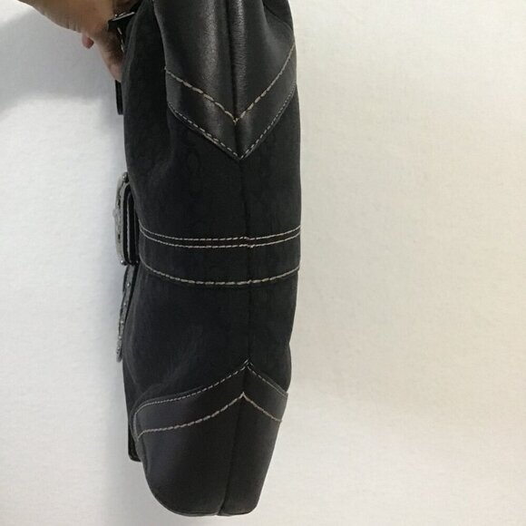 Coach Soho Signature Black Crossbody Shoulder Bag - Picture 11 of 15